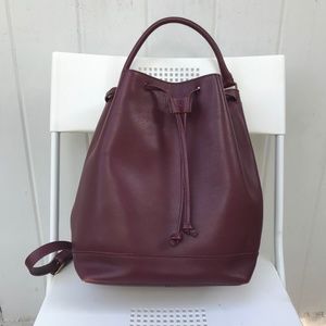 Madewell Lafayette Bucket Bag Dark Cabernet